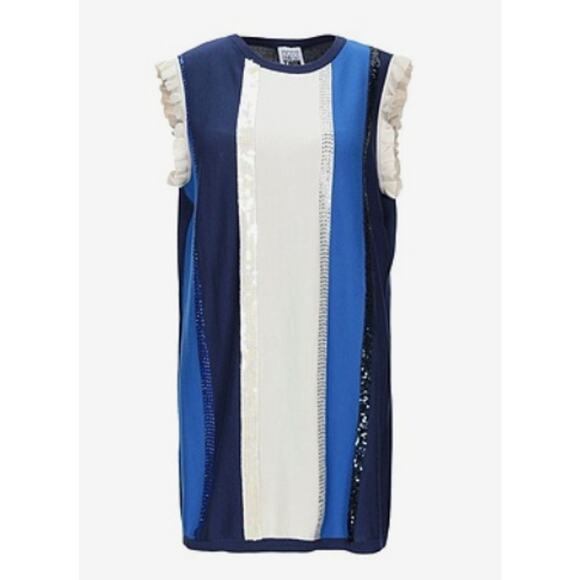 My Twin Twinset sleeveless sweaters blue L - Picture 3 of 8